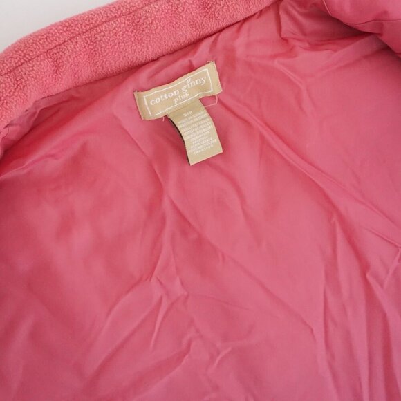 Vintage Cotton Ginny Plus Pink Gorpcore Lined Nylon Puffer Zip Up Vest Jacket S - Picture 11 of 12